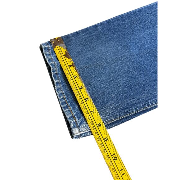 Levi's  501XX Blue Denim Jeans Mens 38x33 (Fits 34x30)  Made in USA Vintage 90s - Picture 8 of 15